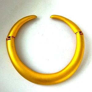 Vintage Gold Tone Choker Necklace